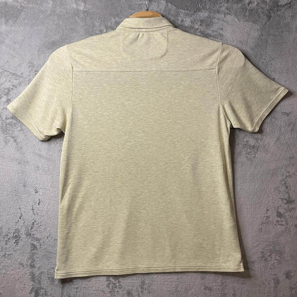 Tommy Bahama Men's L Polo Shirt Beige Modal/Poly Blend Beach Rugby Casual - Picture 8 of 10